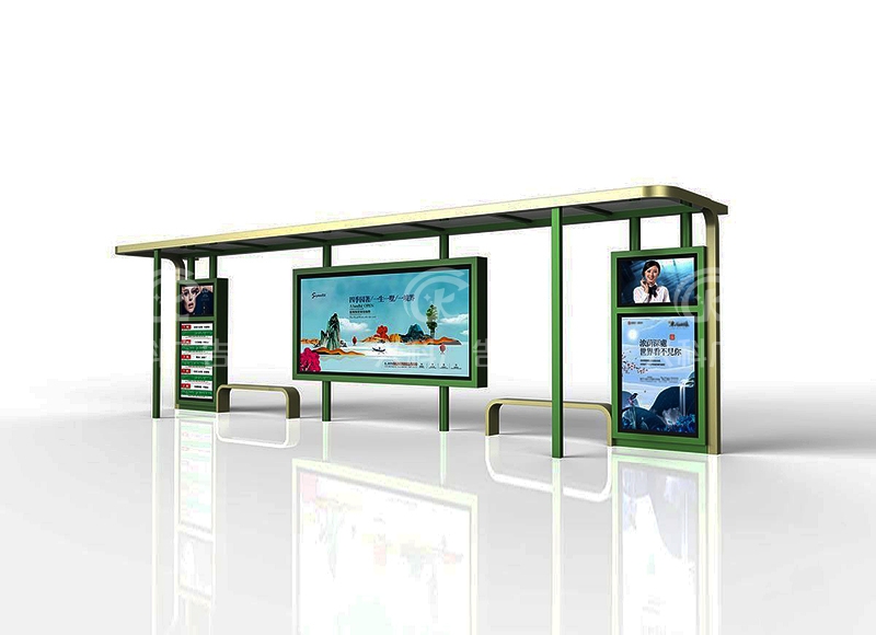 公交候车亭：专业设计,制作各式公交站台;广告灯箱,欢迎新